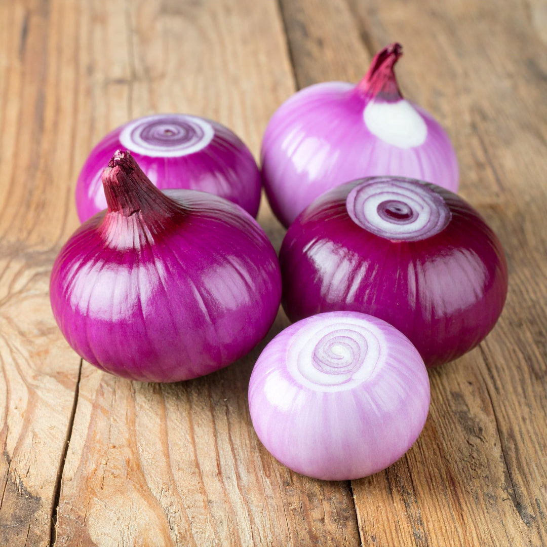 Peeled Red Onions