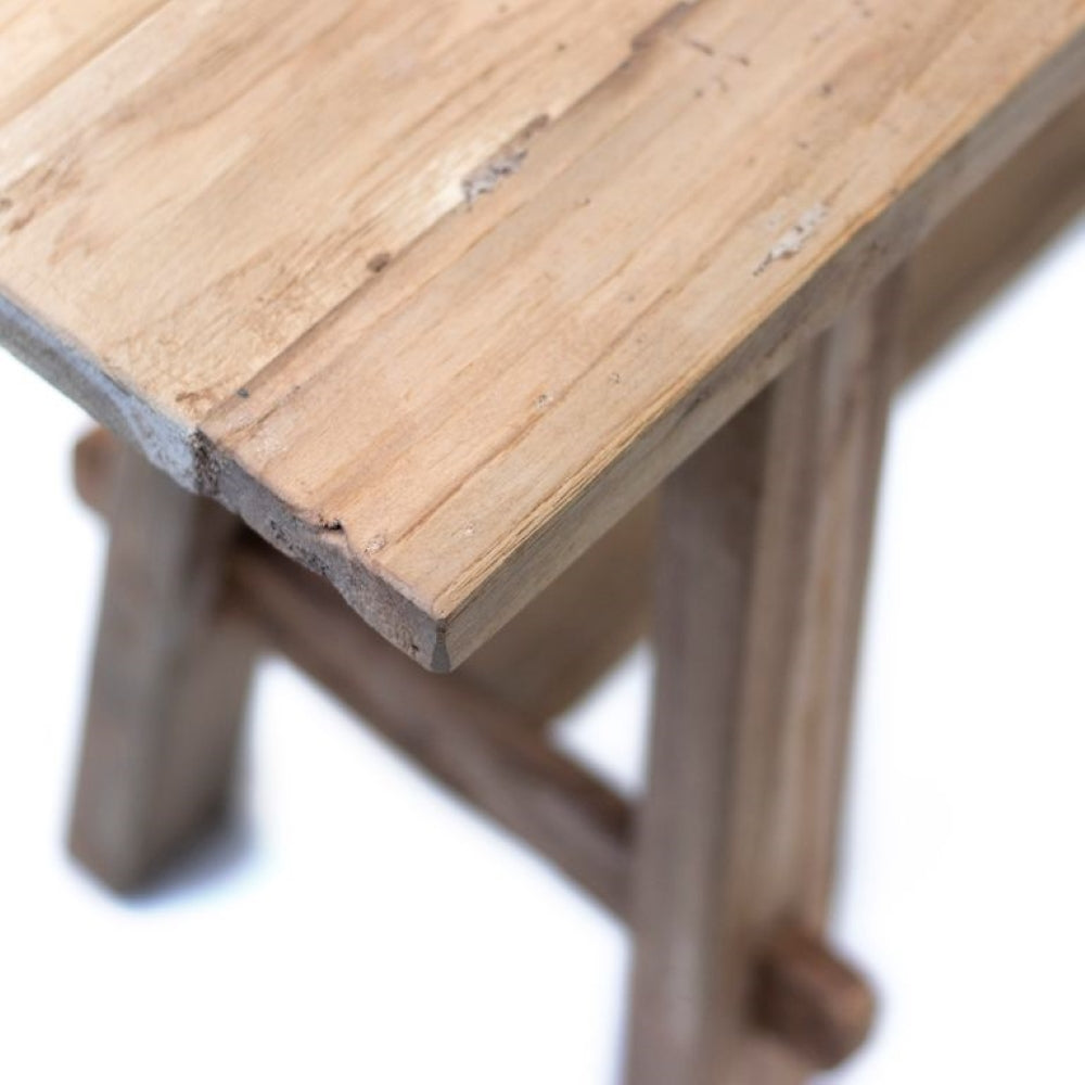 Rustic Charm and Eco-Conscious Style with the Rustico Reclaimed Teak Bench - Long, Natural