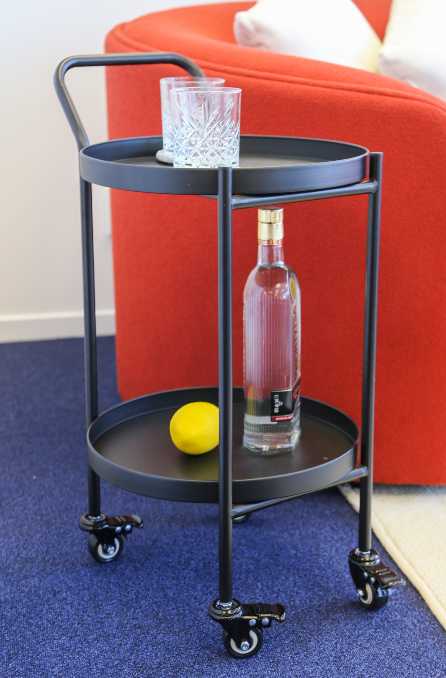 Hugo Round Bar Cart