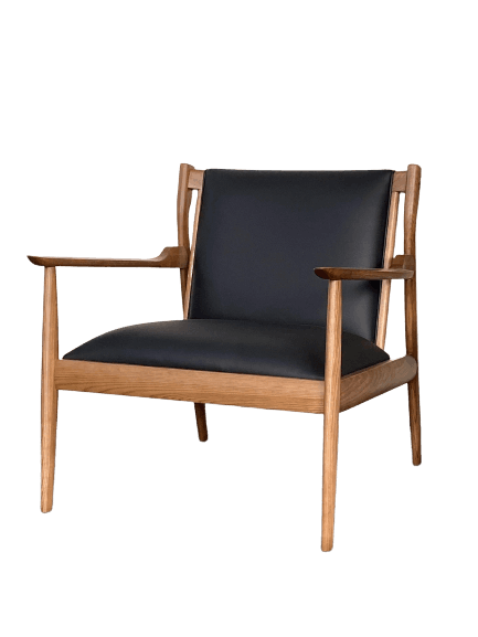 Romano Mid-Century Modern Chair, Black