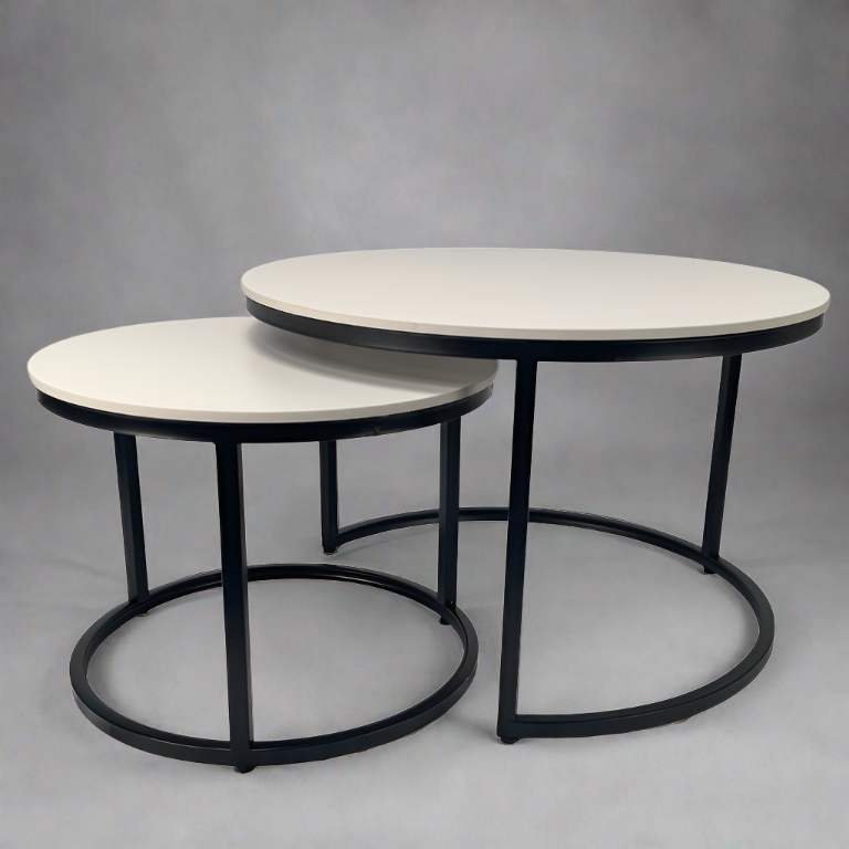 Serena Round Nesting Coffee Tables: Modern Luxury Redefined