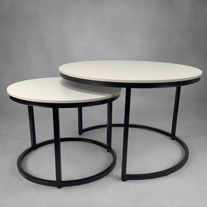 Serena Round Nesting Coffee Tables: Modern Luxury Redefined