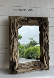 Mirror Driftwood Rectangle