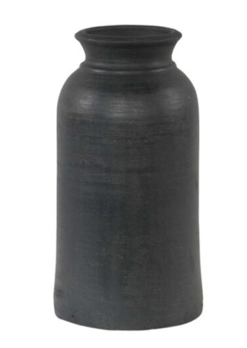 Clay Vase – Charcoal