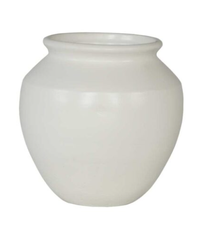 Clay Vase – White