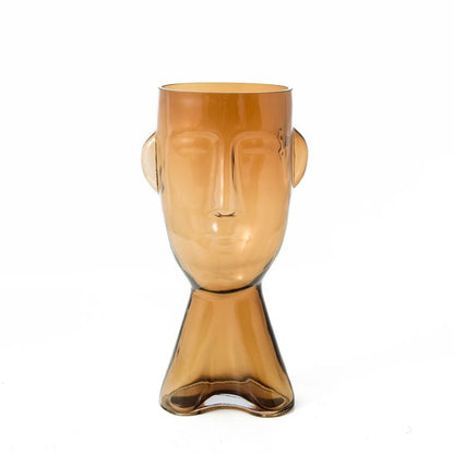 Claydon & Brook Glass Face Vases - Large