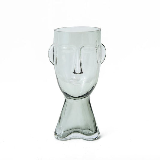 Claydon & Brook Glass Face Vases - Large