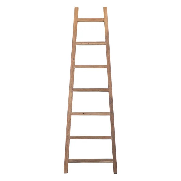 Rustico Reclaimed Teak Decor Ladder - Small, Natural